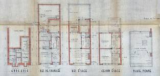 Rue Sergent Sorensen 15, Ganshoren, plans terriers, ACG/Urb.