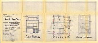 Richard Braibantstraat 10, Ganshoren, opstanden en doorsnede, GAG/DS