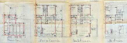 Clos Joseph Hendrickx 5, Ganshoren, plans terriers, ACG/Urb.