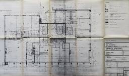 Avenue de la Renaissance 21, Bruxelles Extension Est, plan du deuxième au cinquième étage, AVB/TP 86131 (1973)