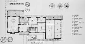 Bosdreef 3, Herentals, plan terrier (<i>La Maison</i>, 1, 1963, p. 25)