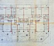 Avenue de l'Exposition universelle 52 à 60, Ganshoren, plan des rez-de-chaussée, détail, ACG/Urb.