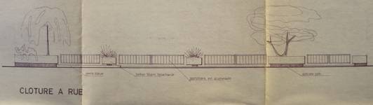 Avenue Émile De Mot 8-9, Bruxelles Extension Sud, clôture, AVB/TP 87831 (1963)