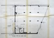 Rue Notre-Dame du Sommeil 20-22a, Bruxelles, plan d'un étage type, AVB/TP 84201 (1974)