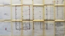 Boulevard Baudouin 20-21, Bruxelles, plan du sous-sol et du rez-de-chaussée, AVB/TP 87787 (1963)