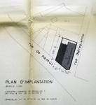 Rue de Namur 72, Bruxelles, plan d'implantation, AVB/TP 87301 (1969)