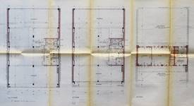 Boulevard Baudouin 20-21, Bruxelles, plan des étages, AVB/TP 87787 (1963)