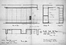 Avenue de Villegas 29, Ganshoren, meuble du hall du bel-étage (archives Lichtert © CIVA)