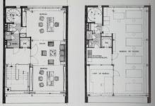 Avenue de Villegas 31, Ganshoren, plan des premier et second étages (<i>La Maison</i>, 6, 1966, p. 188)