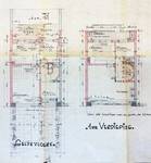 Avenue de Villegas 26, Ganshoren, plan des rez-de-chaussée et premier étage, ACG/Urb.
