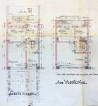 Avenue de Villegas 26, Ganshoren, plan des rez-de-chaussée et premier étage, ACG/Urb.