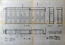 Avenue de Villegas 29, Ganshoren, armoires de la chambre à coucher des parents (archives des propriétaires)