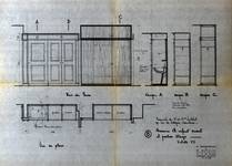 Avenue de Villegas 29, Ganshoren, armoires de la chambre d'enfant avant et du palier de l'étage (archives des propriétaires)