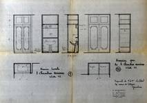 Avenue de Villegas 29, Ganshoren, armoires pour les deux chambres arrière (archives des propriétaires)