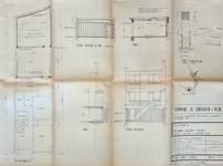 Rue Heideken 21, Ganshoren, réserve arrière, plans, 1968, ACG/Urb.