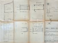 Rue Heideken 21, Ganshoren, réserve arrière, plans, 1968, ACG/Urb.