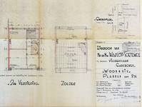 Avenue de Villegas 26, Ganshoren, plan des second étage et grenier, ACG/Urb.